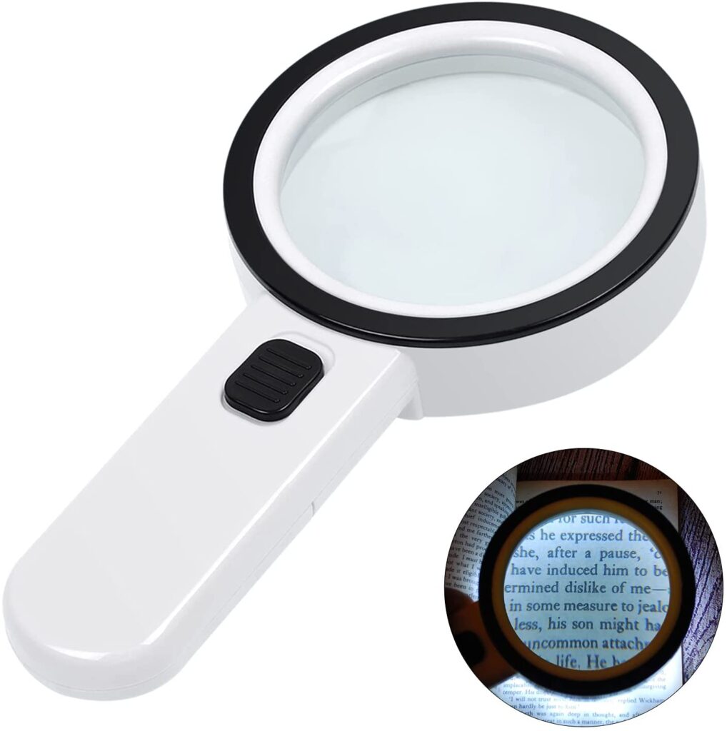30x magnifying glass hands free