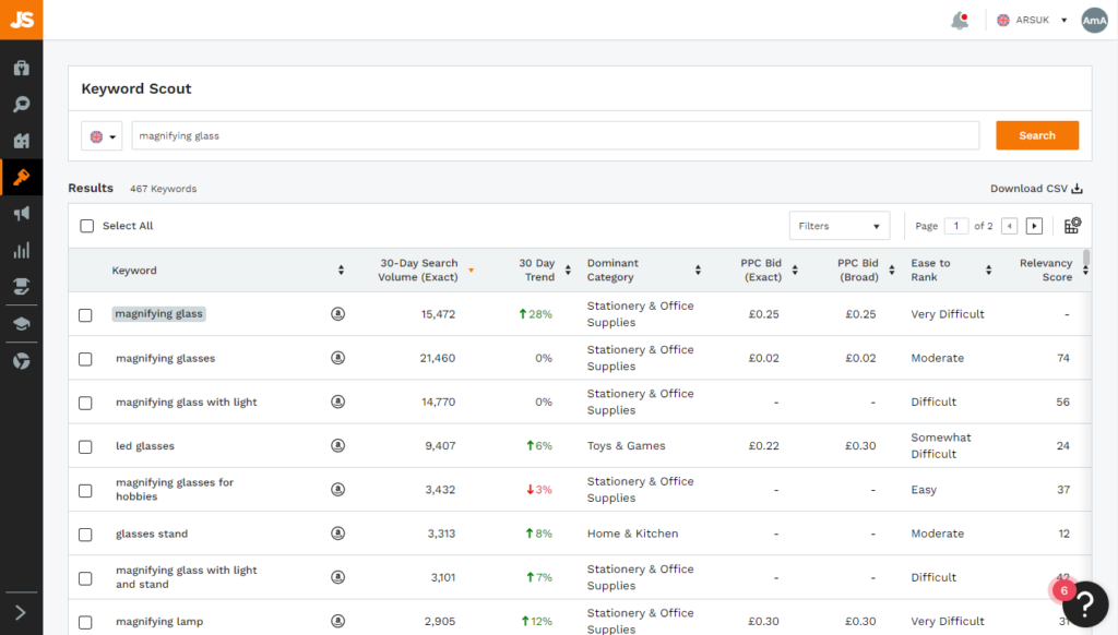 jungle scout product research strategy