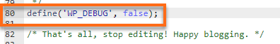 wp-confiq edit website debug